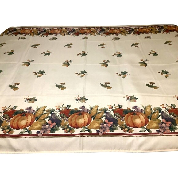 Benson Mills Other - Jubilee Fall Autumn Harvest Printed Tablecloth Thanksgiving Benson Mills 60"X84"